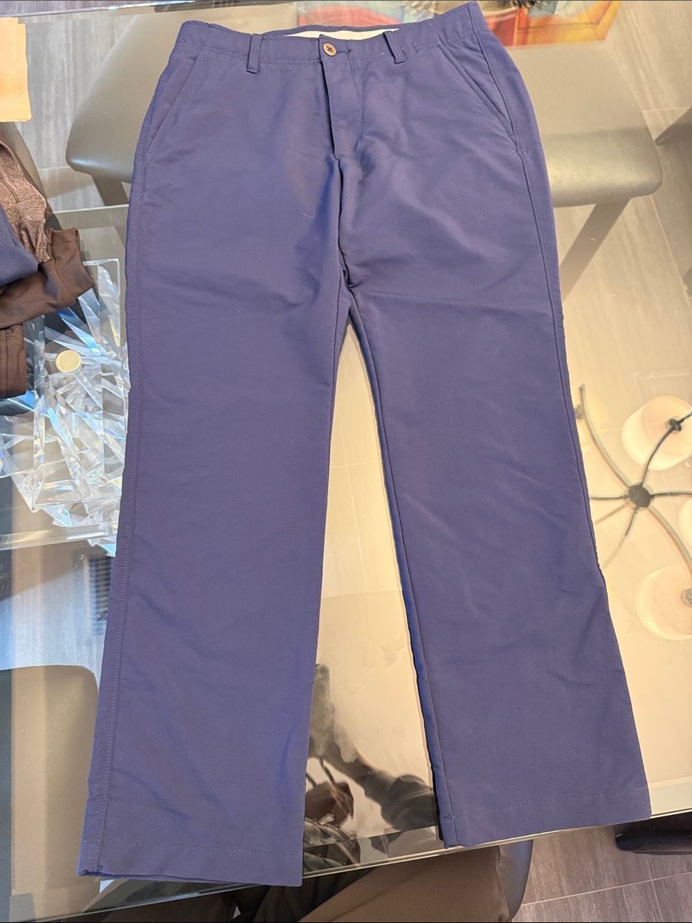 Under Armour Men's Navy Blue Straight-Leg Pants size 32/30